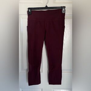 Lululemon Athletica Maroon Leggings